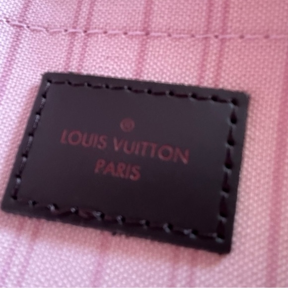 Louis Vuitton Neverfull Damier Ebene Rose Ballerine Zip Pouch - Picture 4 of 6